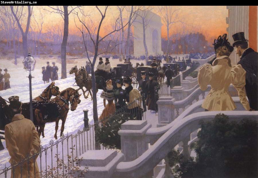 Lungren, Fernand Harvey A Winter Wedding